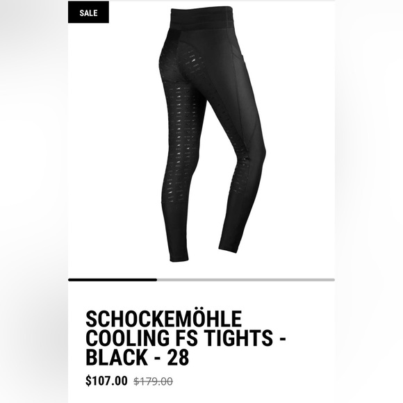 SCHOCKEMÖHLE
COOLING FS TIGHTS -size 24/26 Black - Picture 1 of 6